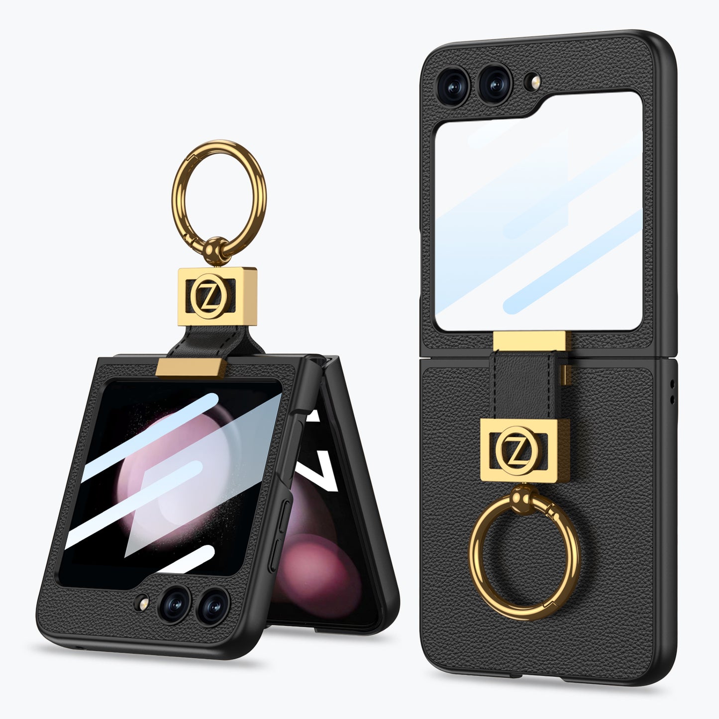 Leather Case with Ring Holder