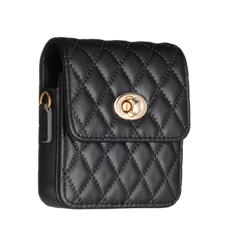Luxury Quilted Flip Case for Samsung Galaxy Z Flip Series – Mini Handbag Design