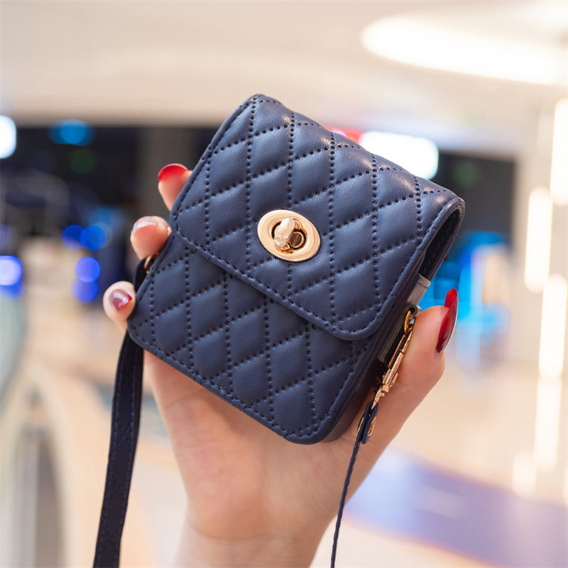 Luxury Quilted Flip Case for Samsung Galaxy Z Flip Series – Mini Handbag Design
