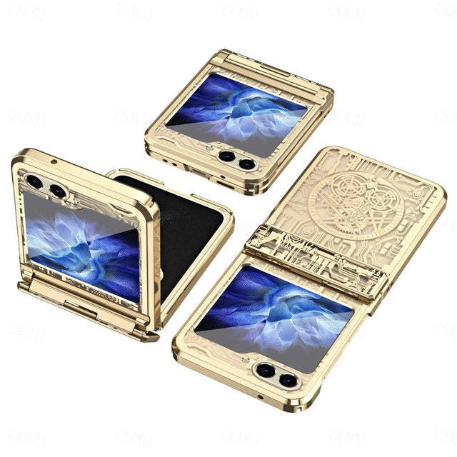 Glossy Checkered Case for Galaxy Z Flip Series – Scratch-Resistant & Shockproof