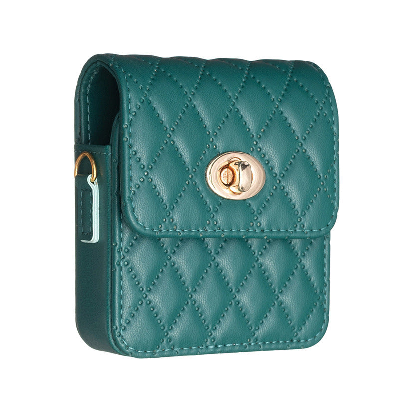 Luxury Quilted Flip Case for Samsung Galaxy Z Flip Series – Mini Handbag Design