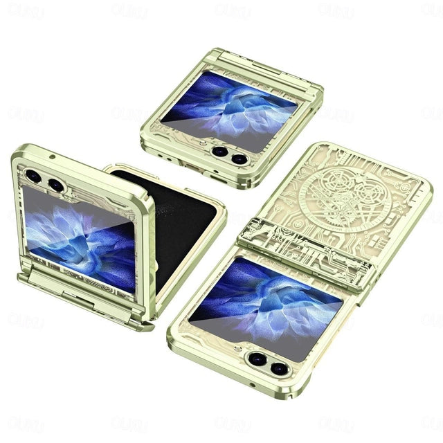 Glossy Checkered Case for Galaxy Z Flip Series – Scratch-Resistant & Shockproof