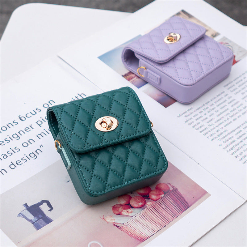 Luxury Quilted Flip Case for Samsung Galaxy Z Flip Series – Mini Handbag Design