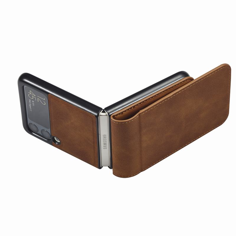 Luxury Leather Wallet Case For Samsung Galaxy Z Flip Series