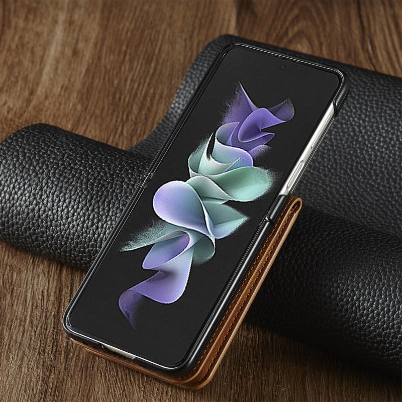 Luxury Leather Wallet Case For Samsung Galaxy Z Flip Series