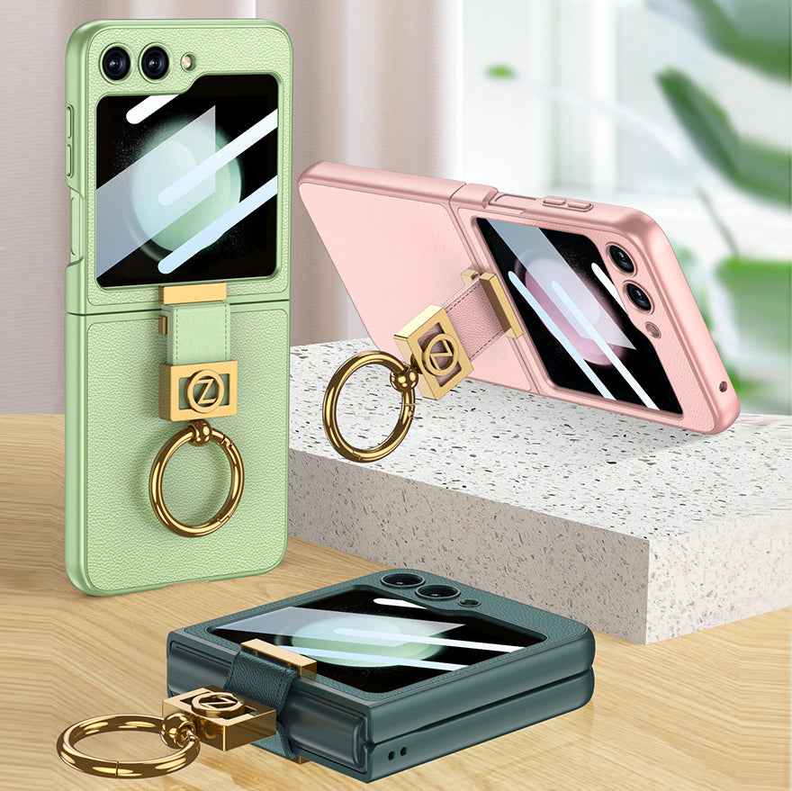 Leather Case with Ring Holder