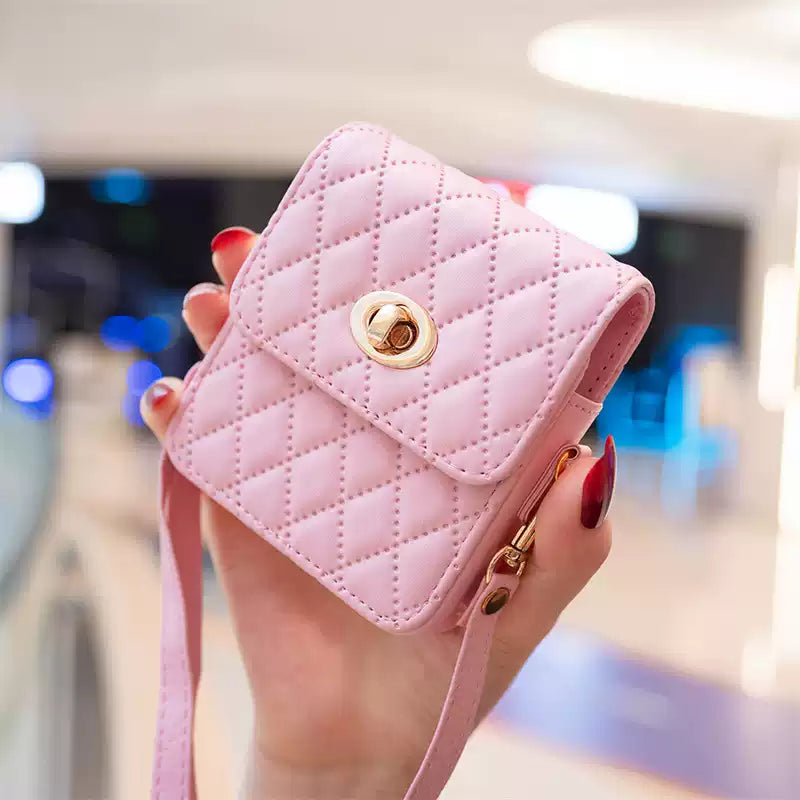 Luxury Quilted Flip Case for Samsung Galaxy Z Flip Series – Mini Handbag Design