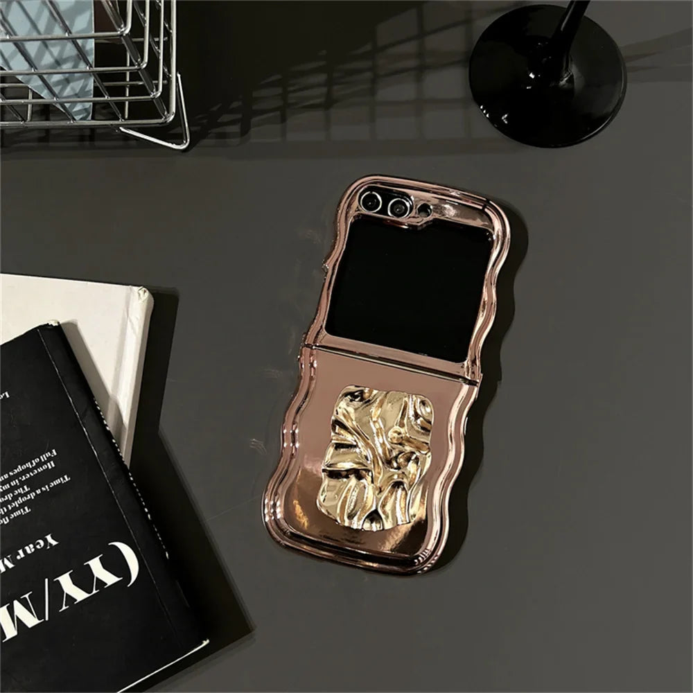 Tinfoil Bracket Wave Case for Samsung Galaxy Z Flip 7 & 6
