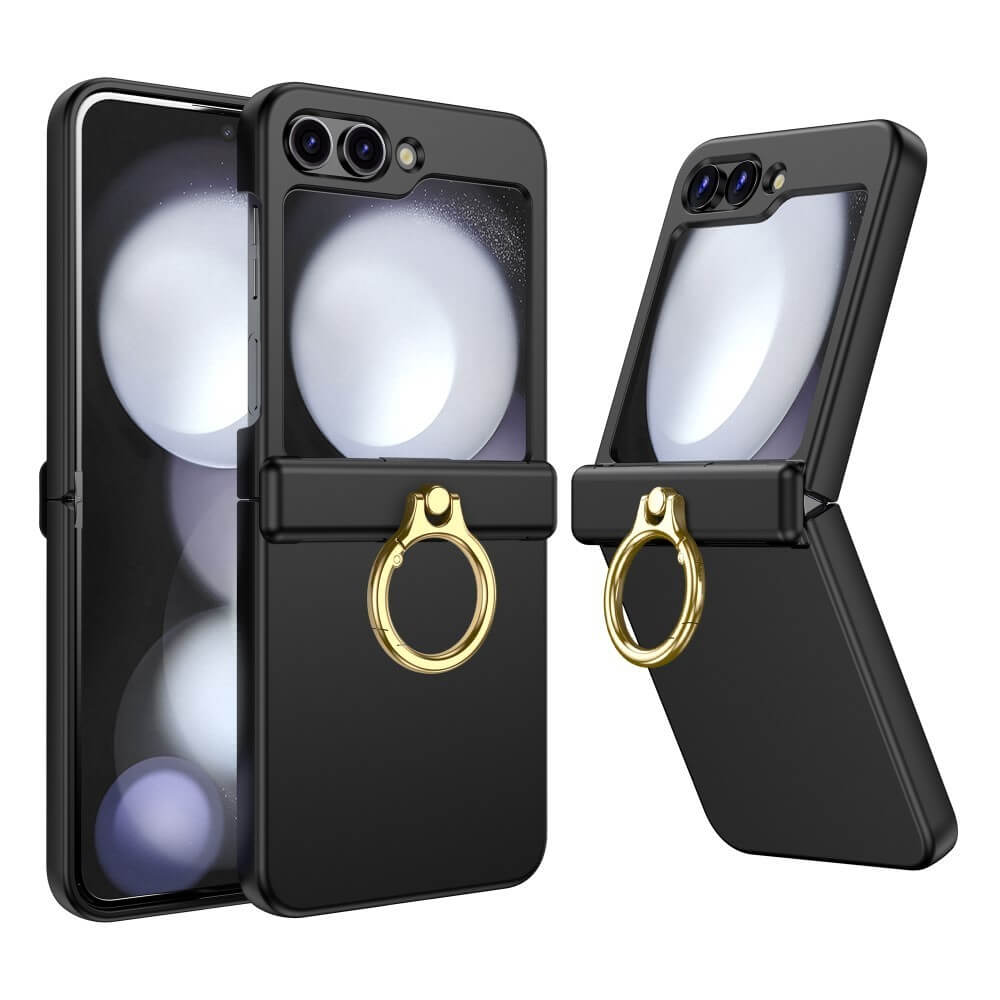 Shockproof Matte Case with Ring Holder For Samsung Galaxy Z Flip