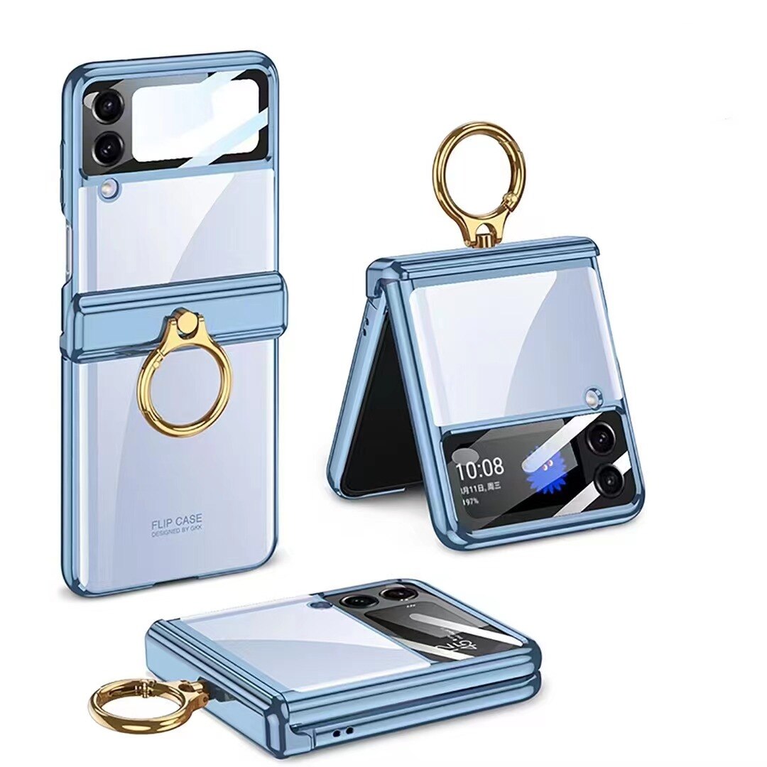 Plating transparent Case for Samsung Galaxy Z Flip 4