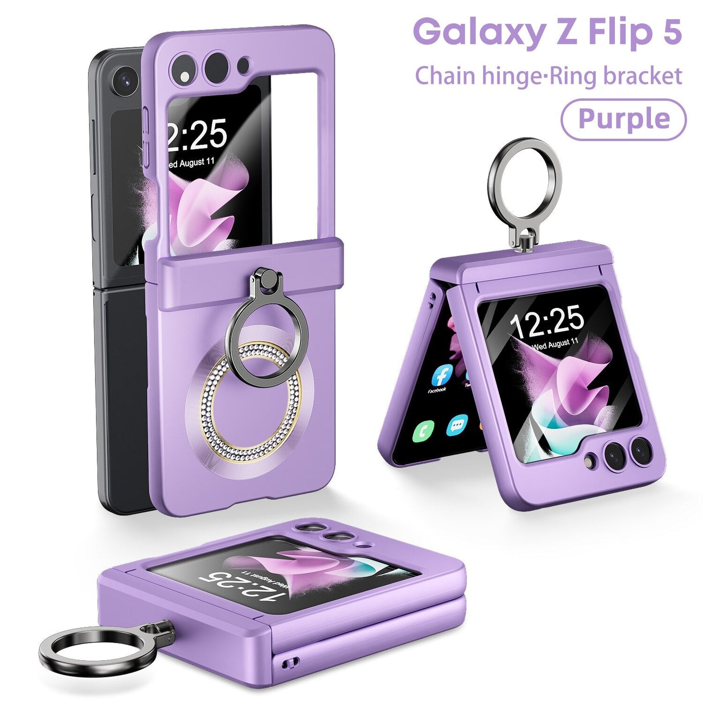 Magnetic Wireless Charging Case with Bracket For Samsung Galaxy Z Flip Series