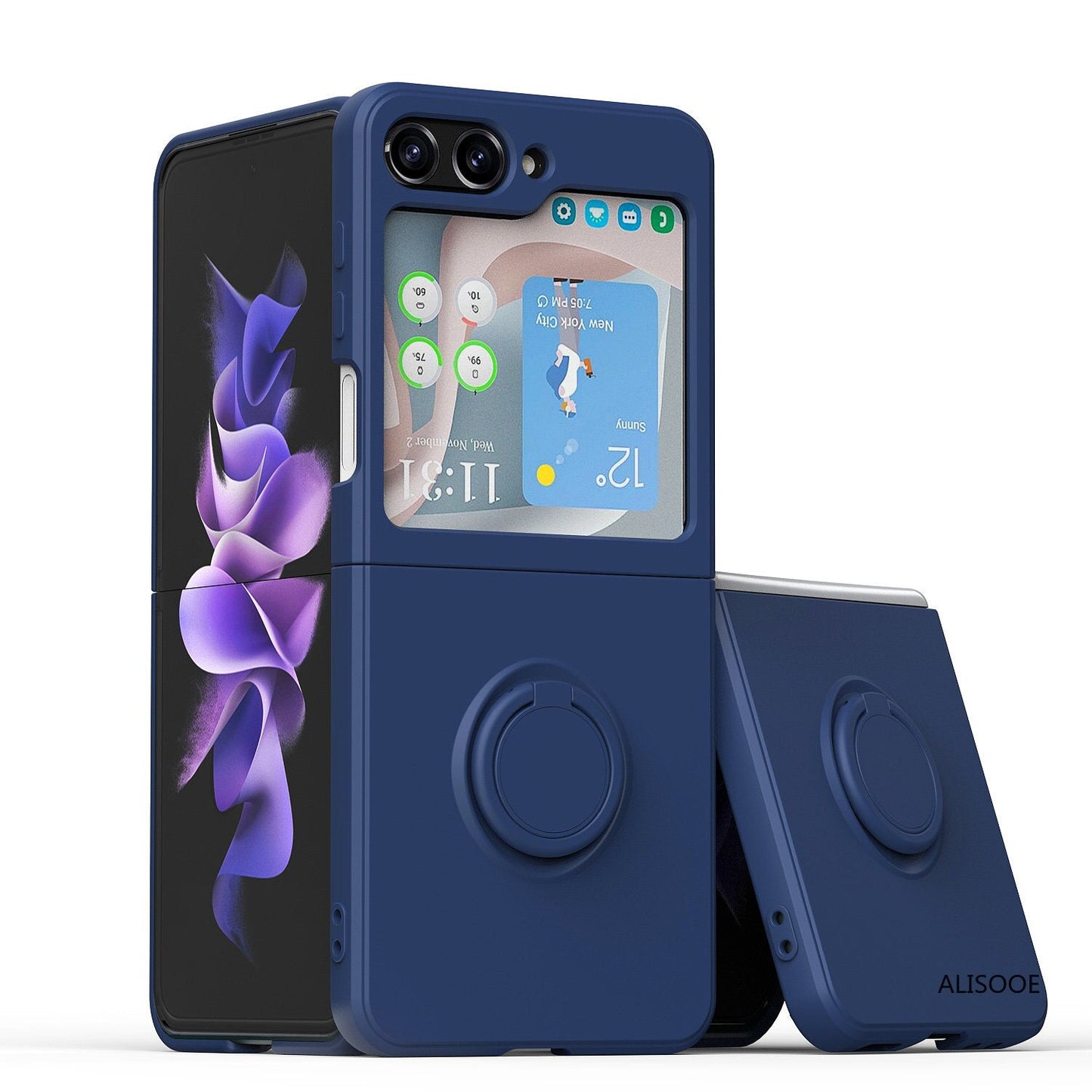 Stand Ring Holder Case for Samsung Galaxy Z Flip