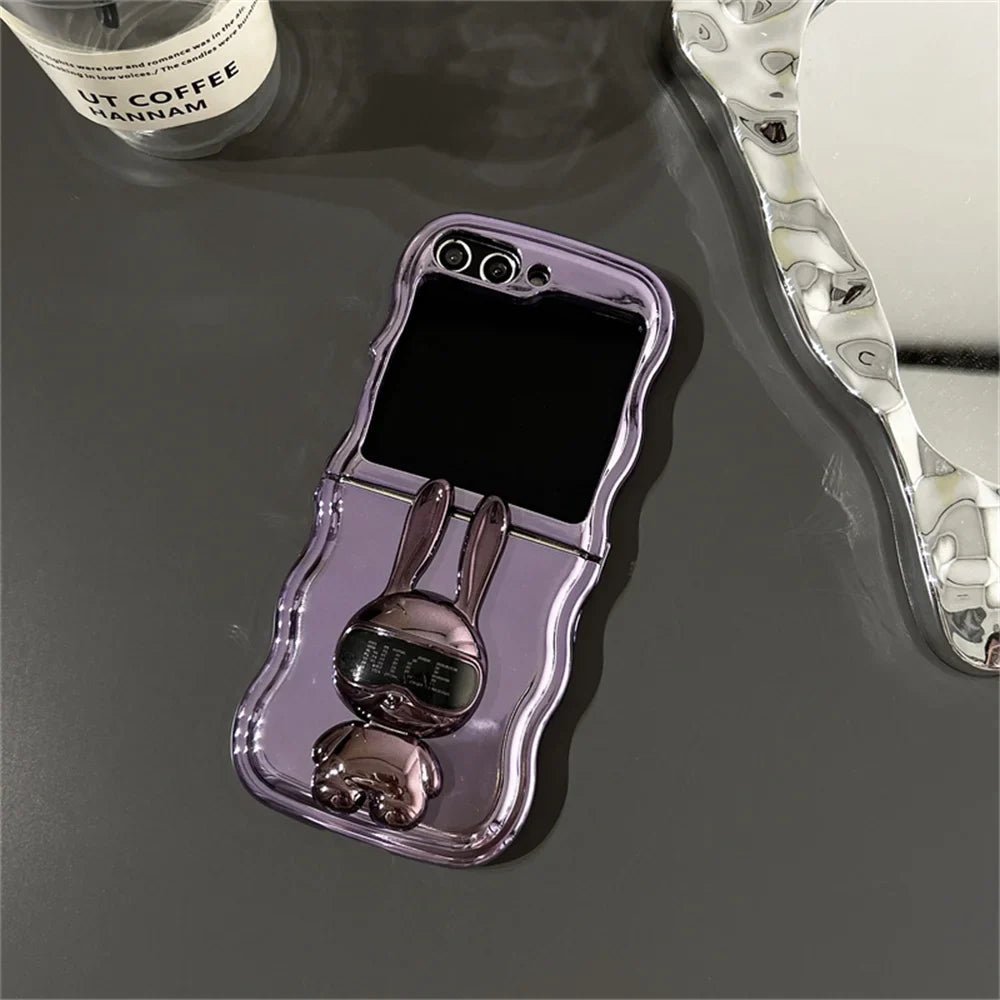 Rabbit Stand Wave Case for Samsung Galaxy Z Flip 7&6