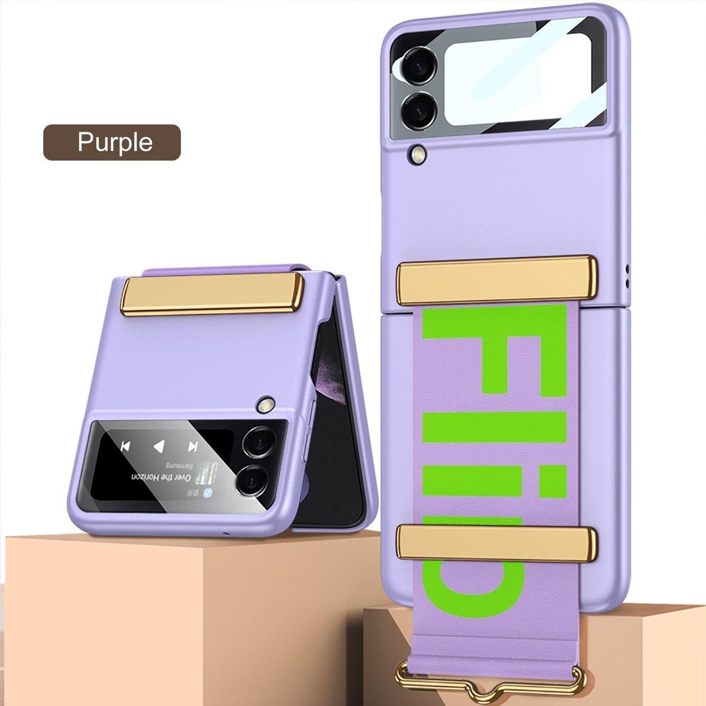Wristband Bracket Case For Samsung Galaxy Z Flip