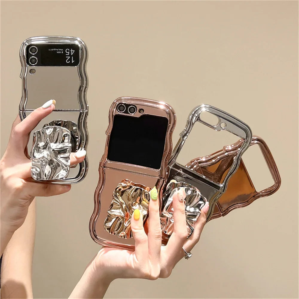 Tinfoil Bracket Wave Case for Samsung Galaxy Z Flip 7 & 6