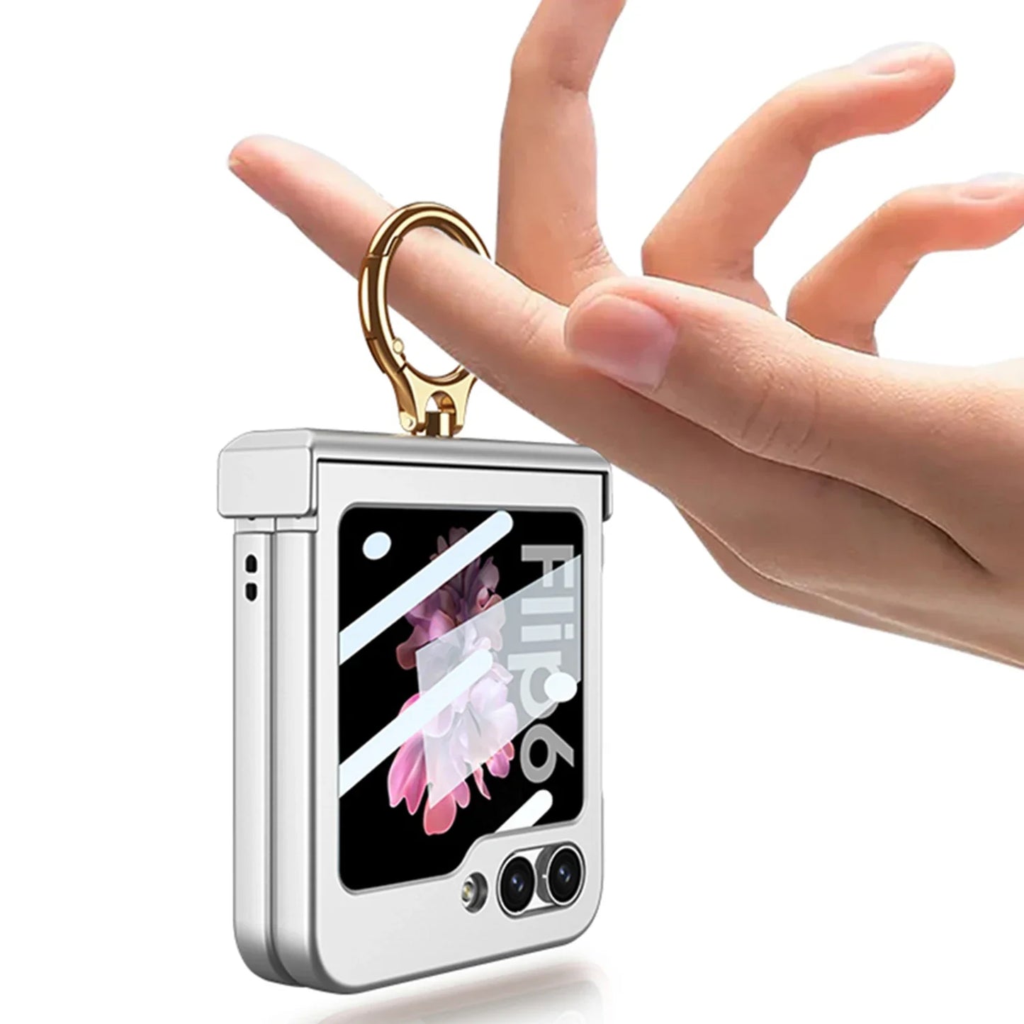 Ultra Thin Hard Case with Ring Holder for Samsung Galaxy Z Flip 7 & 6