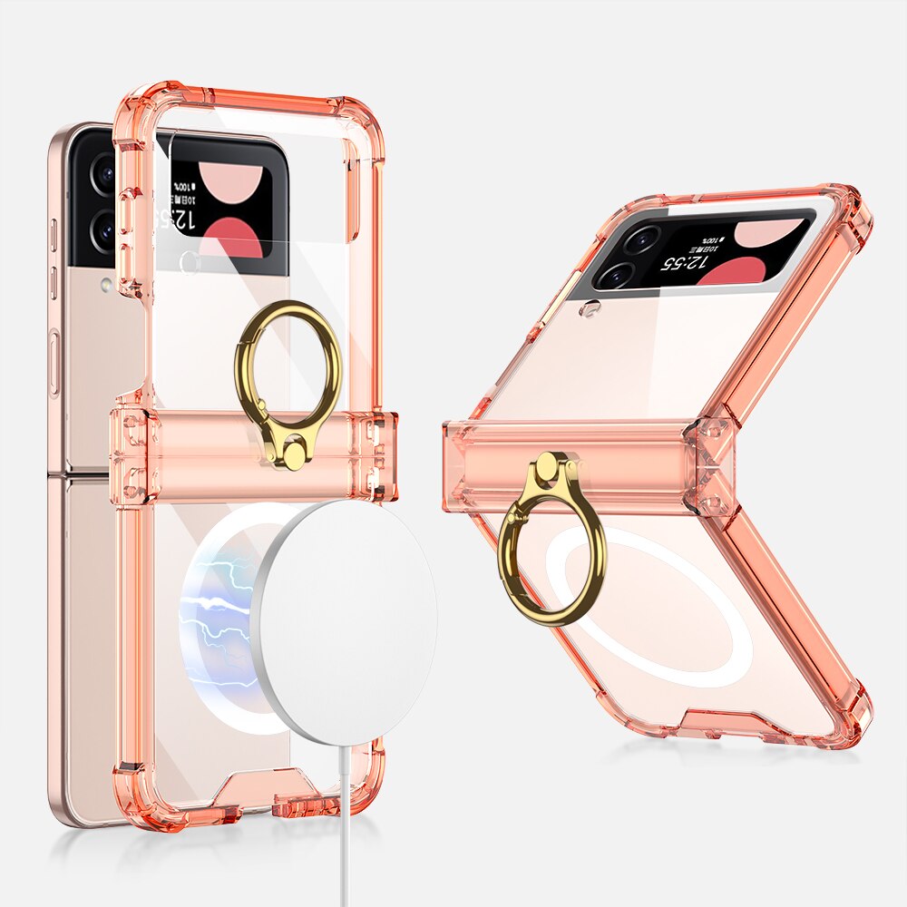 Wireless Charging Magnetic Case For Galaxy Z Flip 4