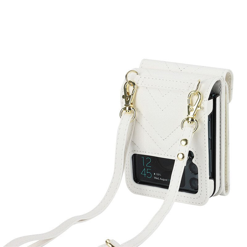 Luxury Crossbody Wallet Case for Samsung Galaxy Z Flip Series