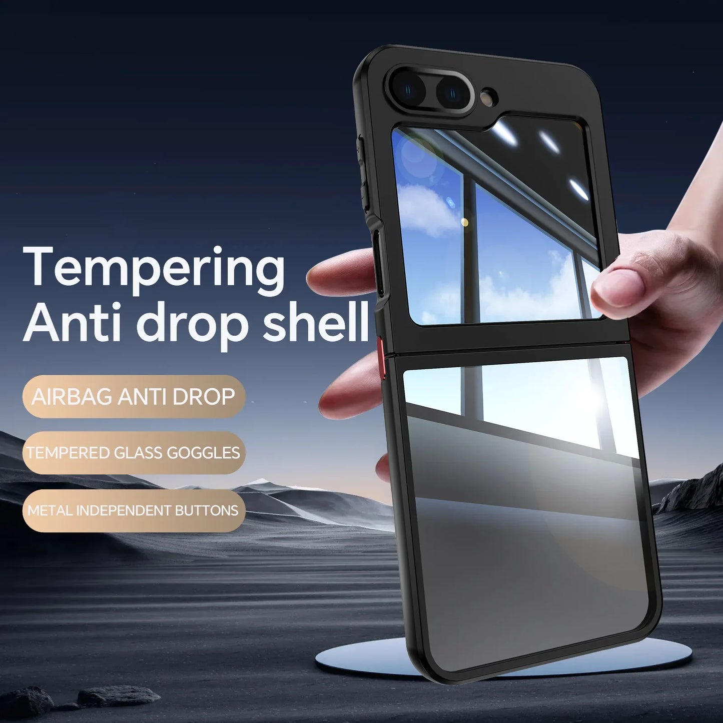 Shockproof Metal Case For Samsung Galaxy Z Flip Series