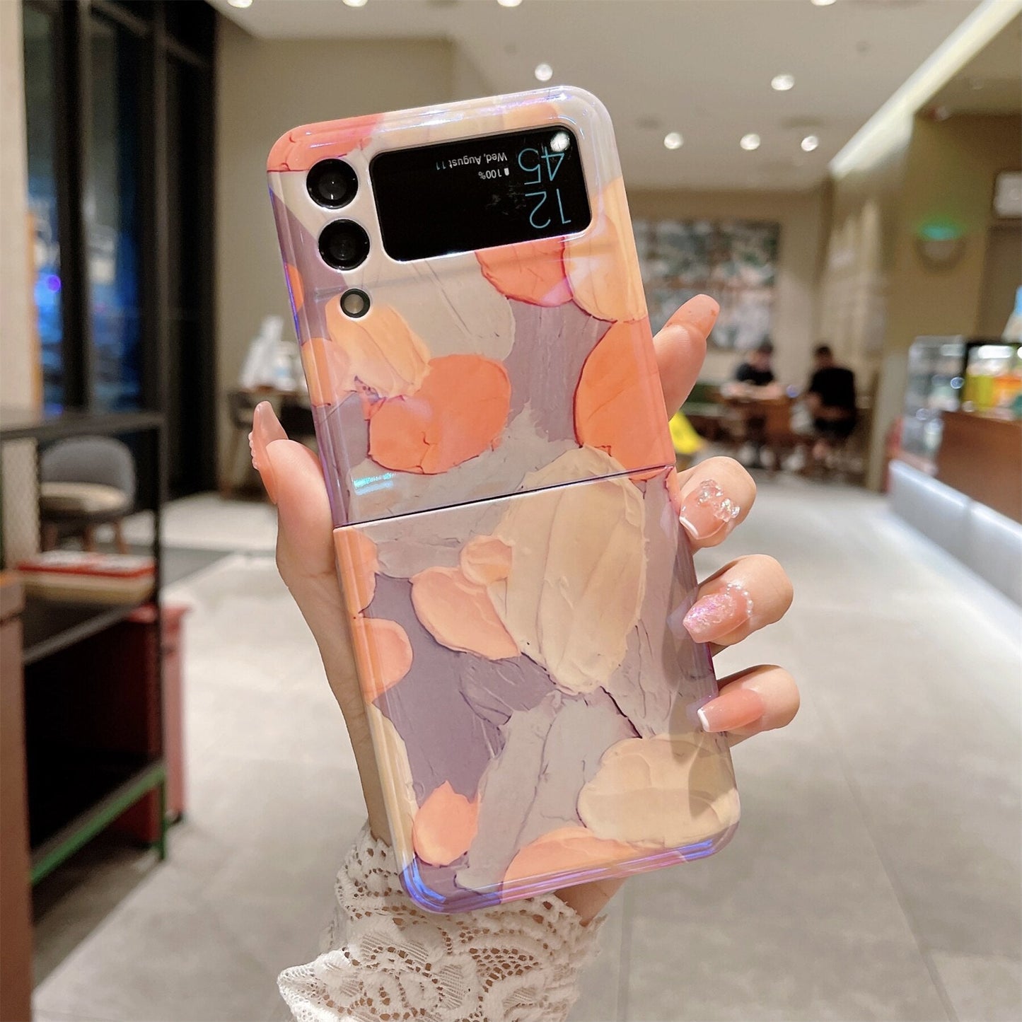Oil Painting Flowers Case for Samsung Galaxy Z Flip 4