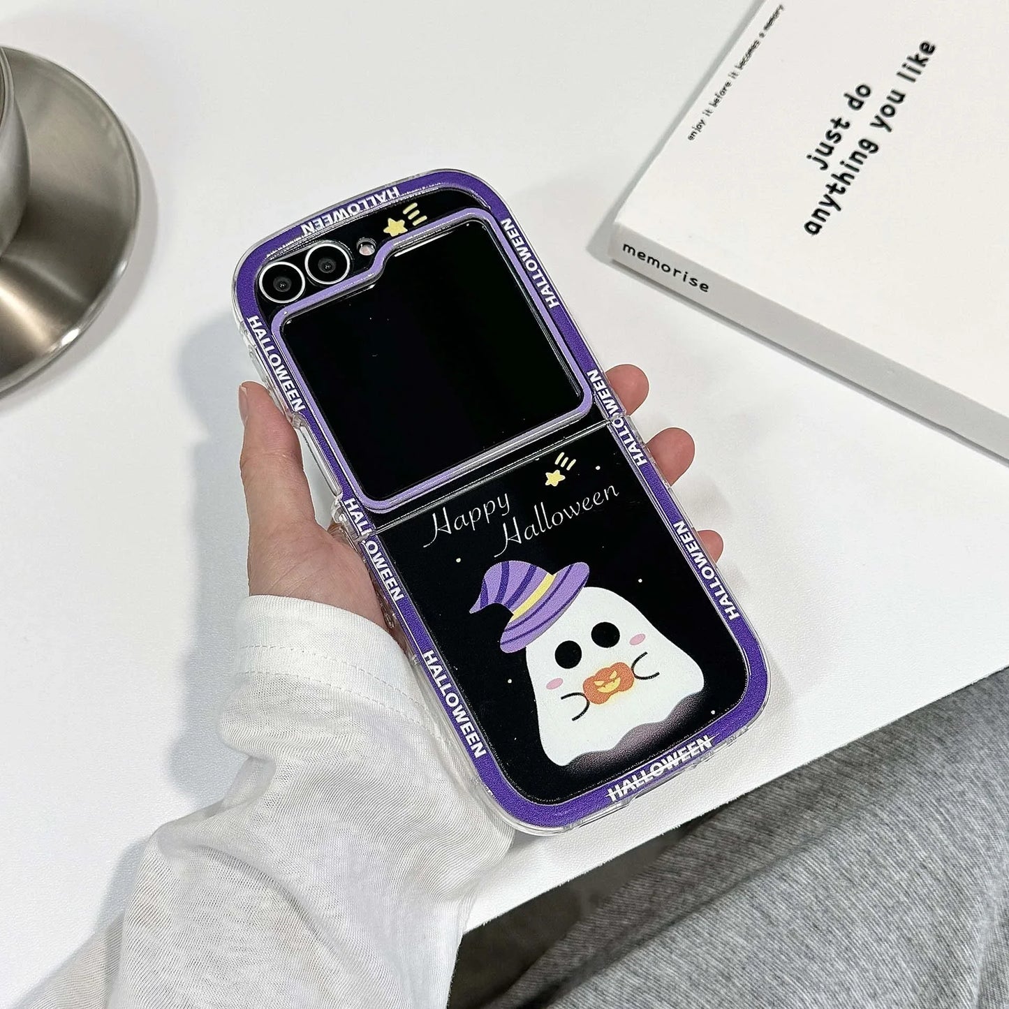 Happy Halloween Ghost Case for Samsung Galaxy Z Flip 4/5/6/7