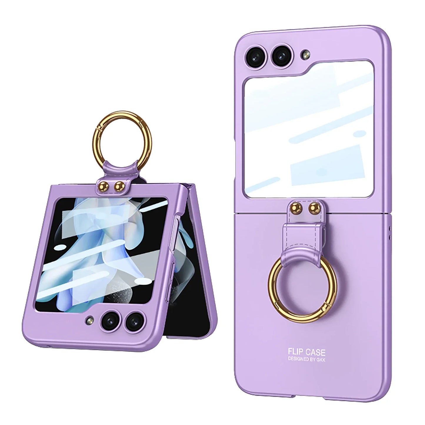 Ultra Thin Case with Ring Holder for Samsung Galaxy Z Flip 7 & 6