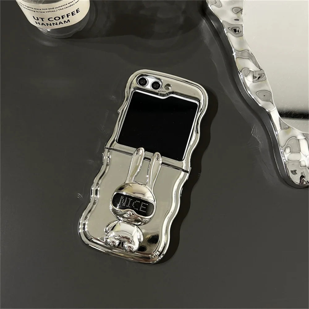 Rabbit Stand Wave Case for Samsung Galaxy Z Flip 7&6