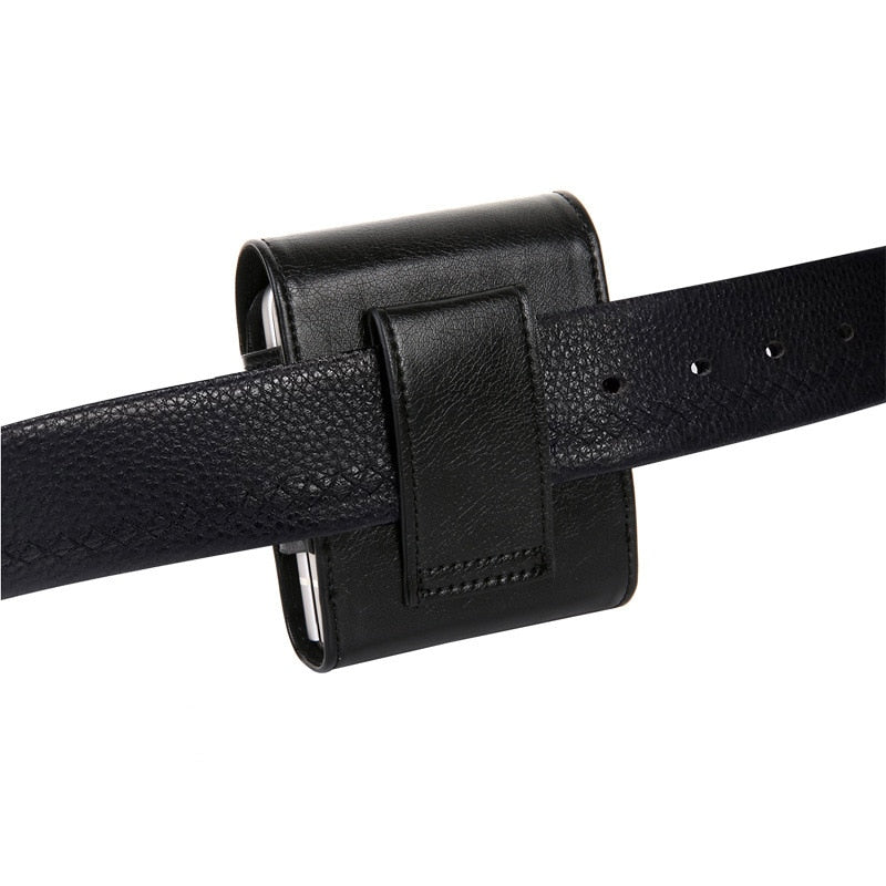 Leather Clip Holster Bag For Samsung Z Flip Series