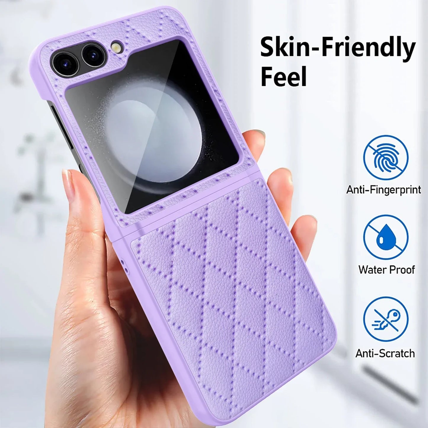 Shockproof Leather Case for Samsung Galaxy Z Flip 6 & 7