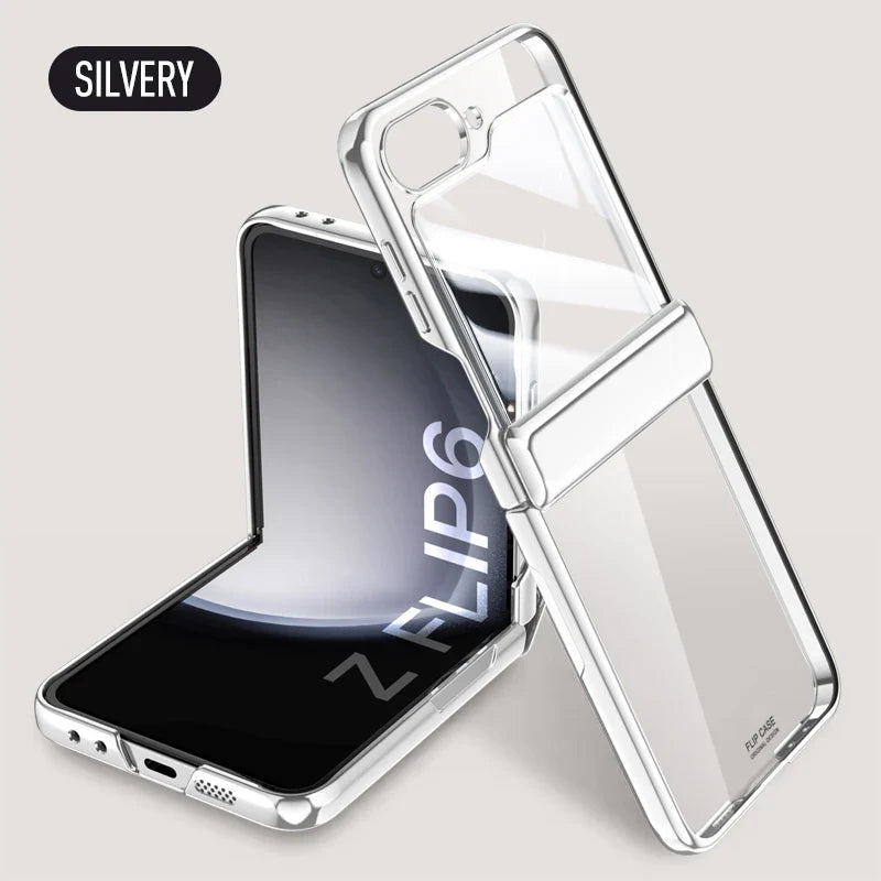 Transparent Electroplated Case for Samsung Galaxy Z Flip 7 & 6