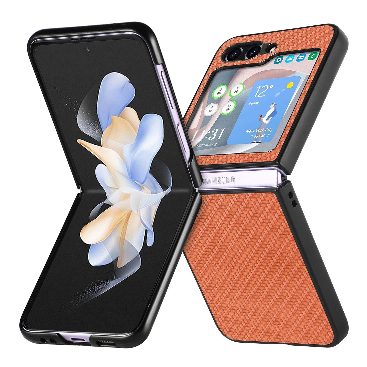 Anti-Fingerprint Matte Cover Case for Samsung Galaxy Z Flip