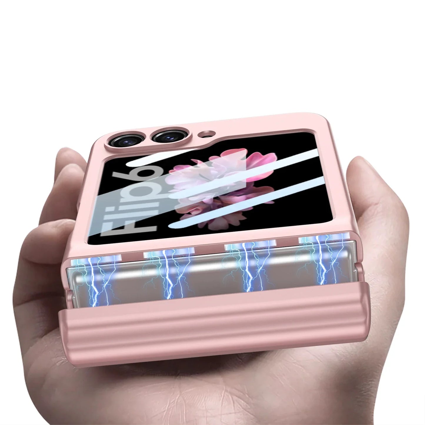 Shockproof Case with Magnetic Hinge Protection and Touch Pen for Samsung Galaxy Z Flip 7 & 6