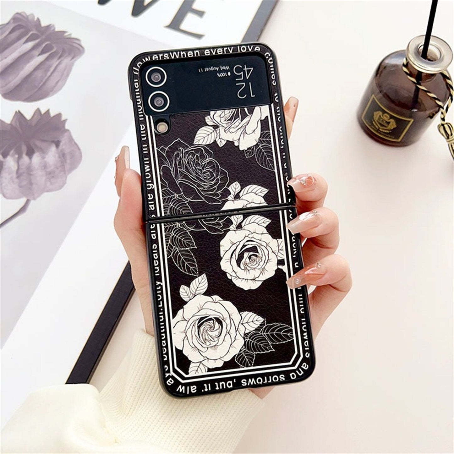 Retro Rose Case for Samsung Galaxy Z Flip