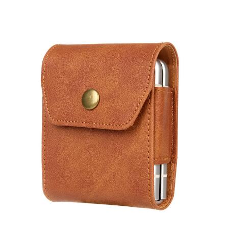 Leather Clip Holster Bag For Samsung Z Flip Series