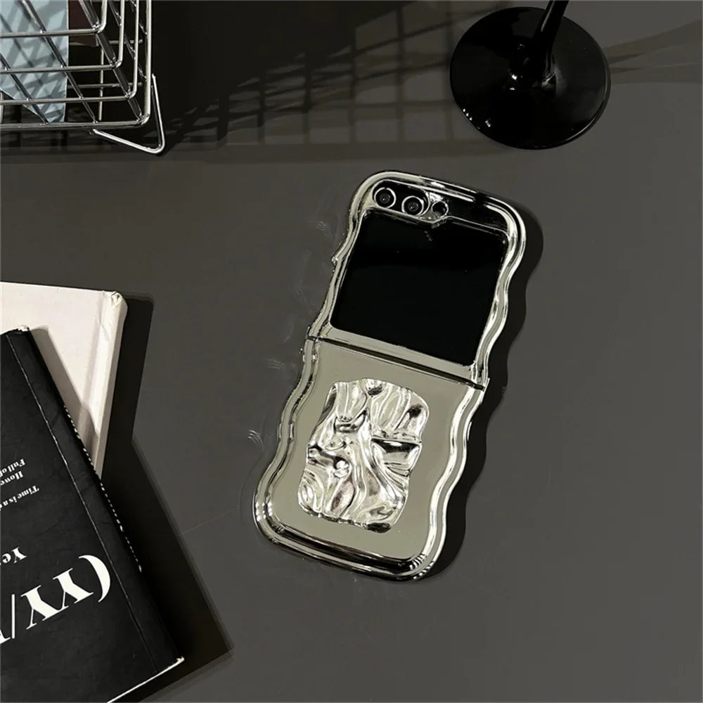 Tinfoil Bracket Wave Case for Samsung Galaxy Z Flip 7 & 6