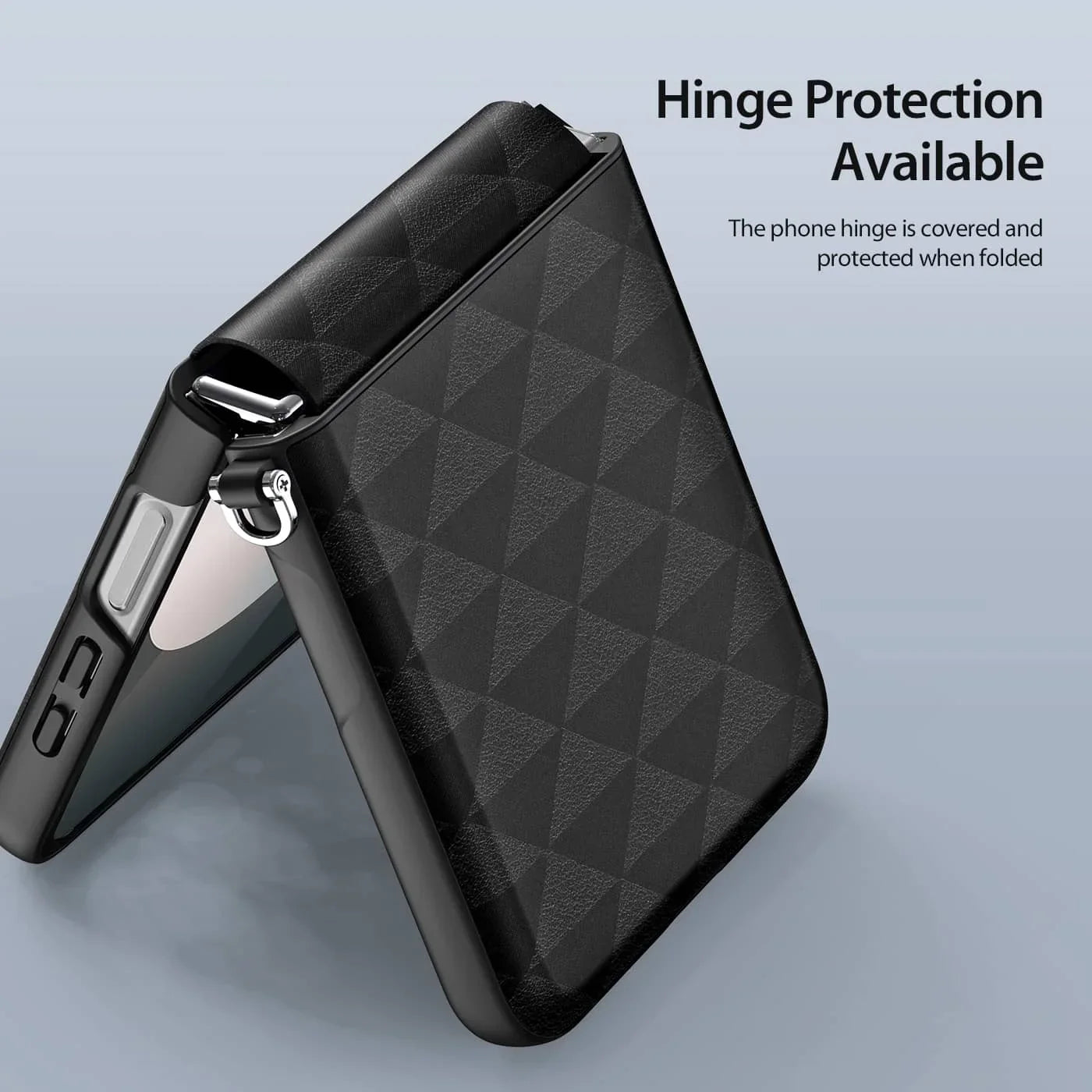 Leather Case with Hinge Protection for Z Flip Series