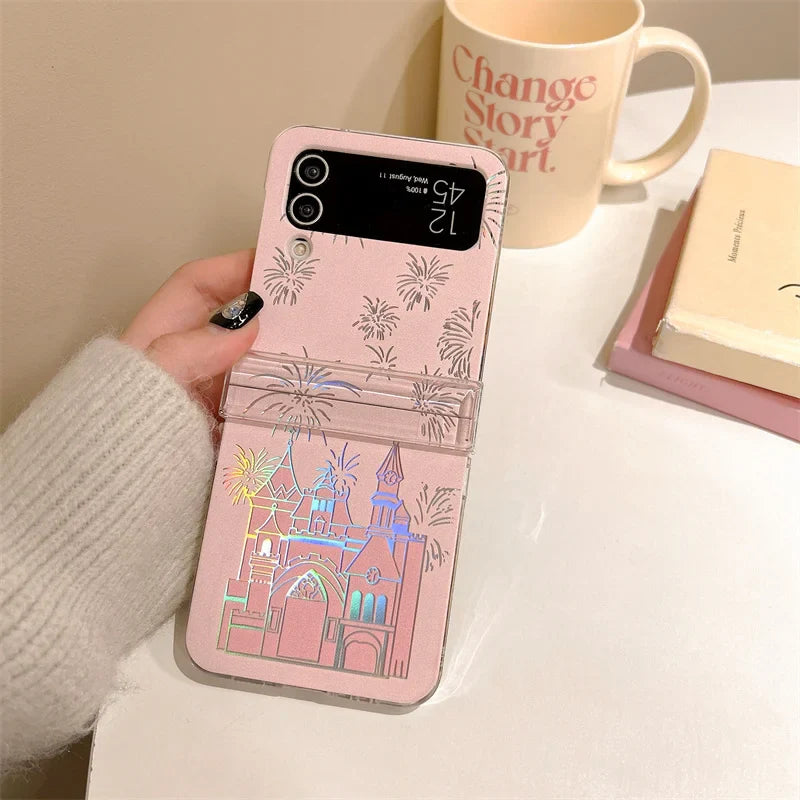 Cute Fireworks Laser Case for Samsung Galaxy Z Flip 7 & 6