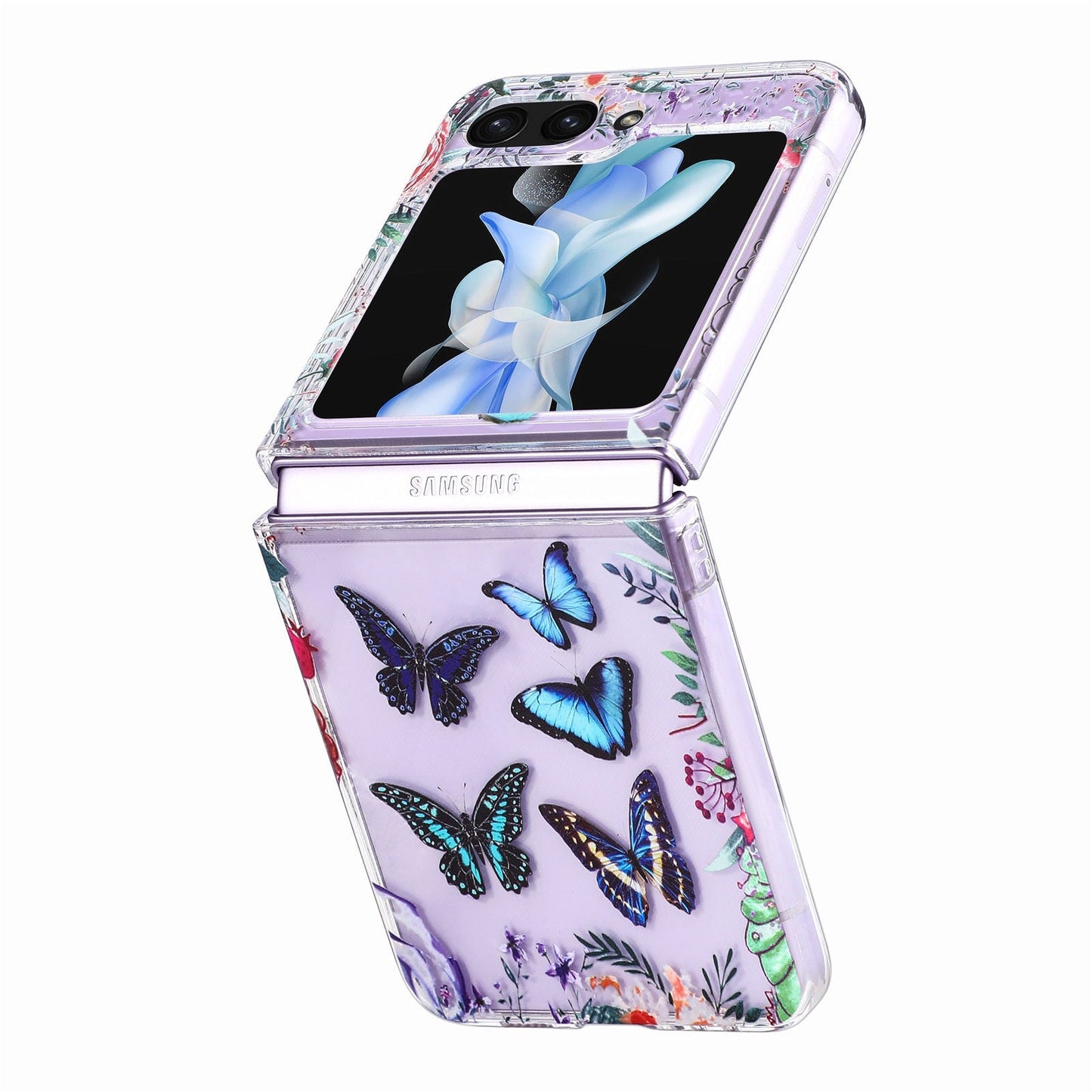 Anti-drop Painted Butterfly Cover for Samsung Galaxy Z Flip Series