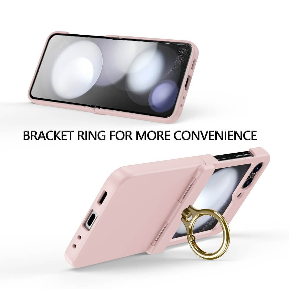 Shockproof Matte Case with Ring Holder For Samsung Galaxy Z Flip