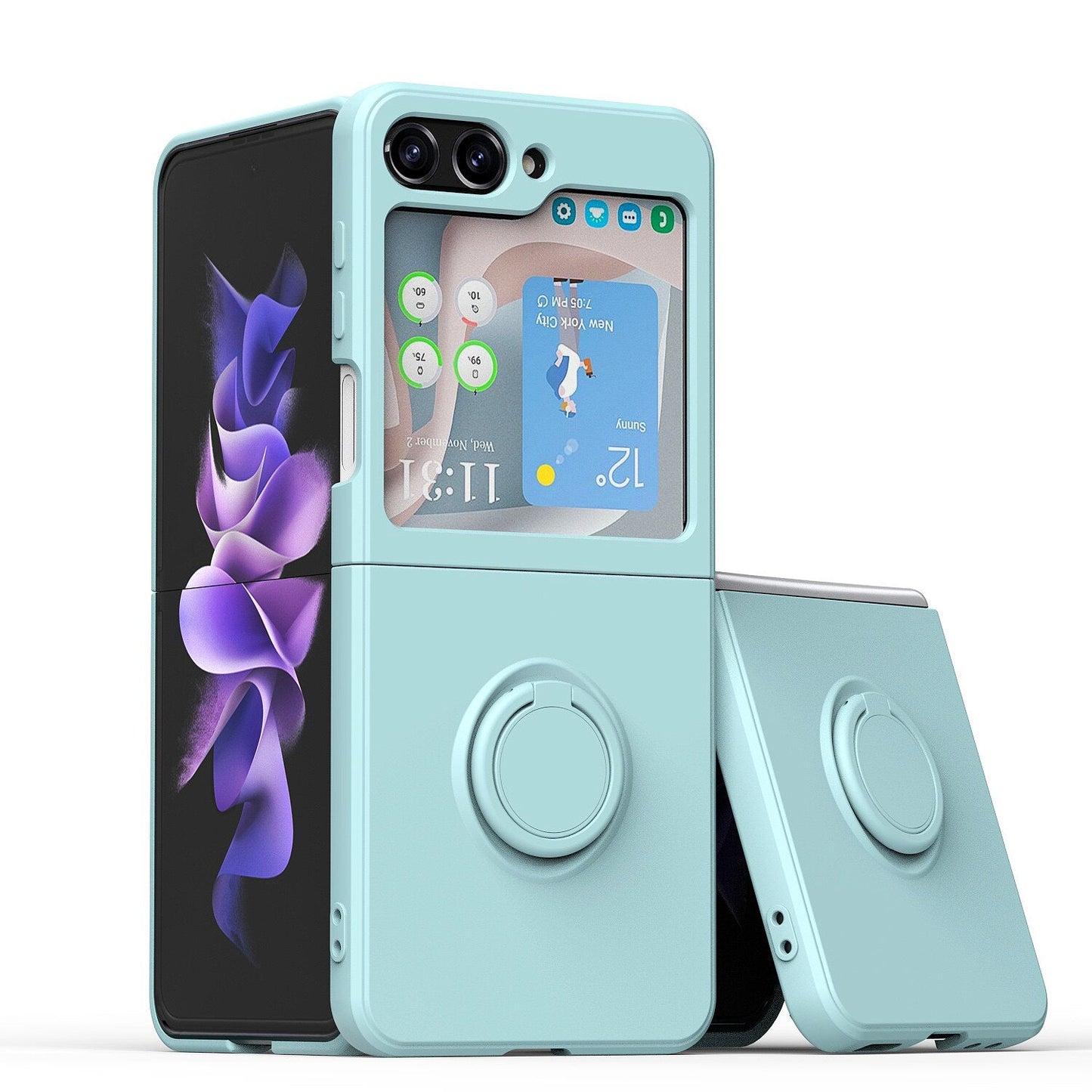 Stand Ring Holder Case for Samsung Galaxy Z Flip