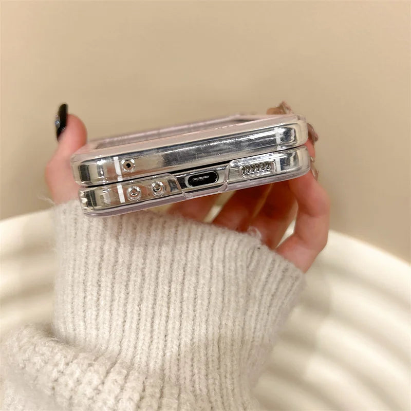 Cute Fireworks Laser Case for Samsung Galaxy Z Flip 7 & 6