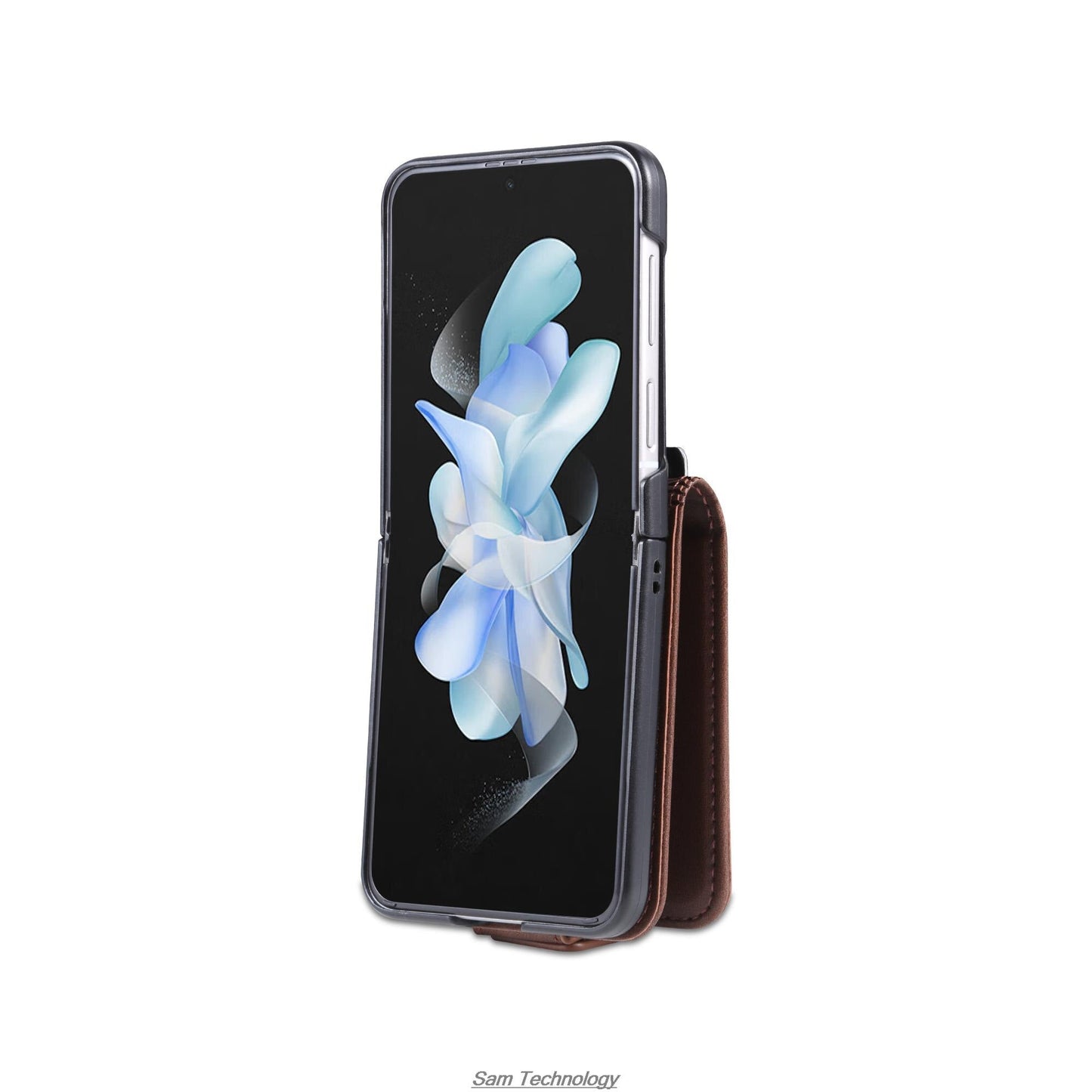 Deluxe Magnetic Adsorption Leather Case for Samsung Galaxy Z Flip