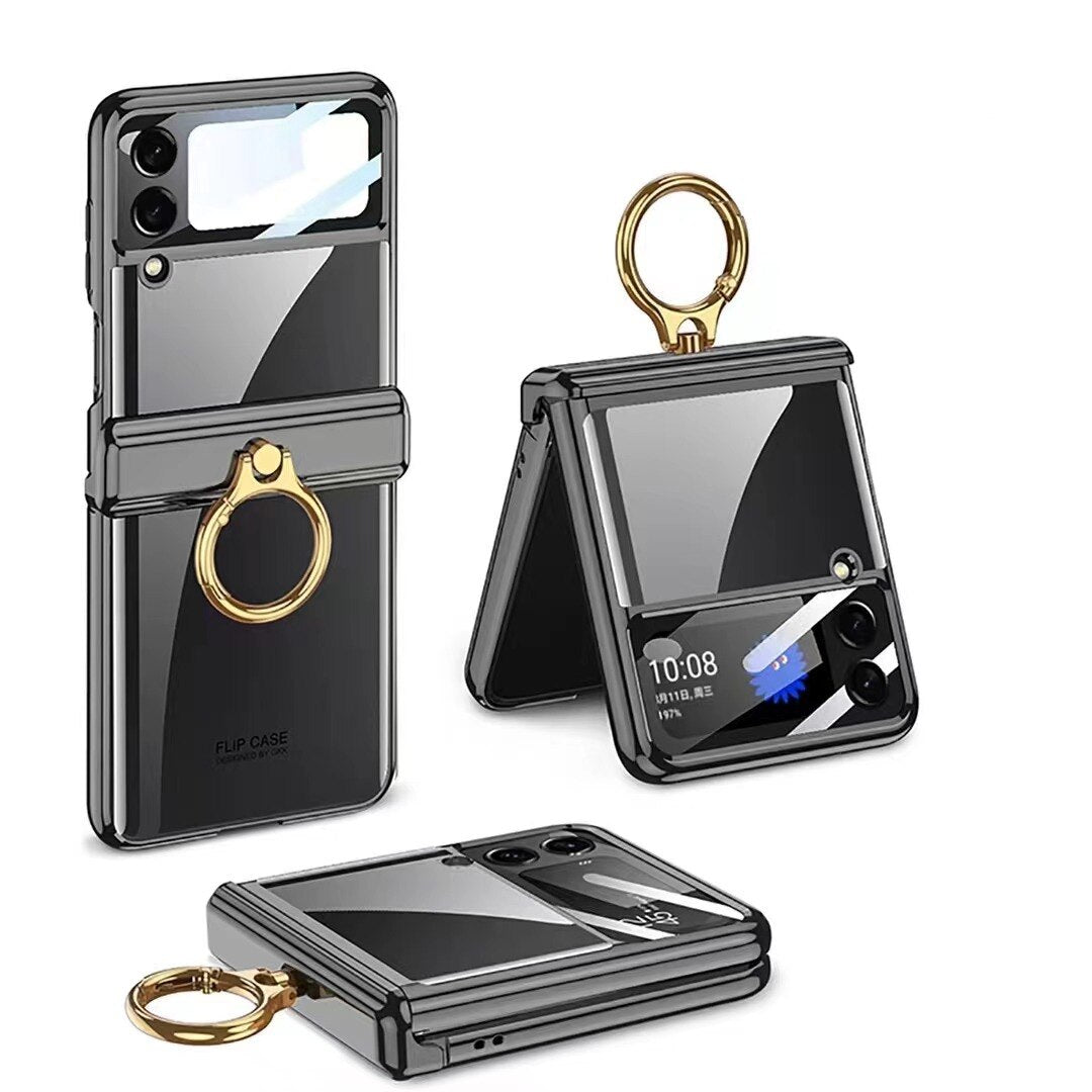Plating transparent Case for Samsung Galaxy Z Flip 4