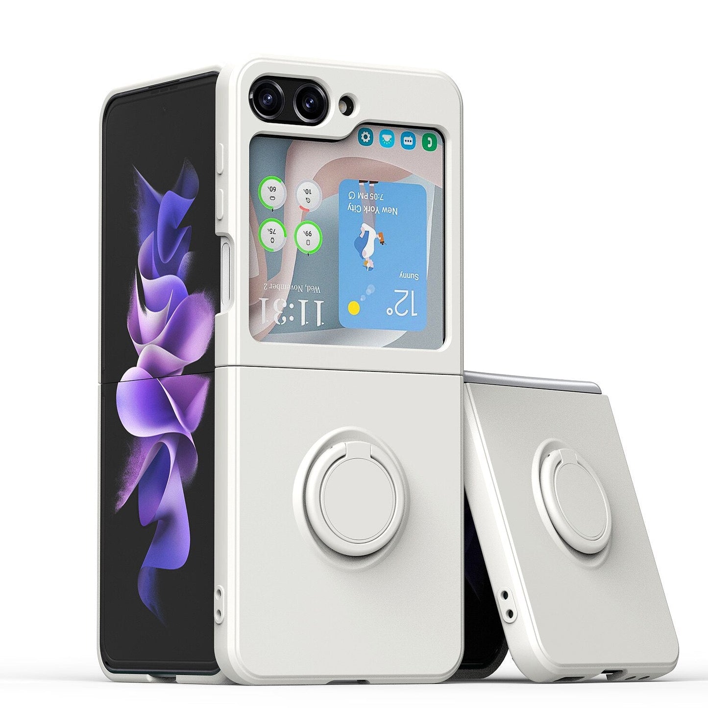 Stand Ring Holder Case for Samsung Galaxy Z Flip