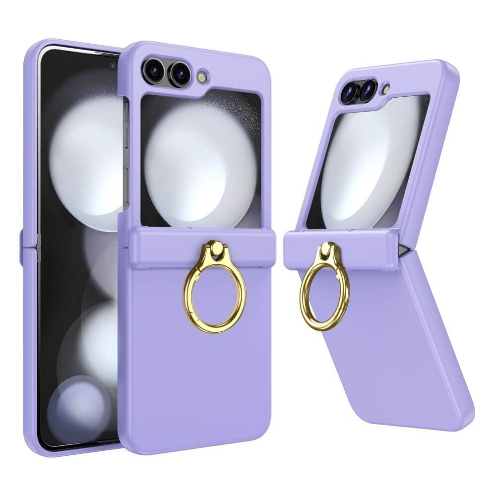 Shockproof Matte Case with Ring Holder For Samsung Galaxy Z Flip