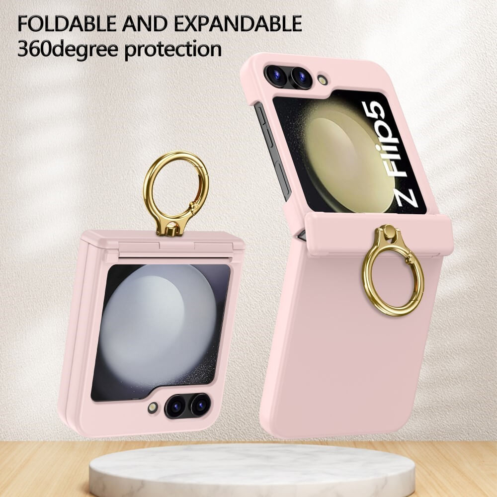 Shockproof Matte Case with Ring Holder For Samsung Galaxy Z Flip