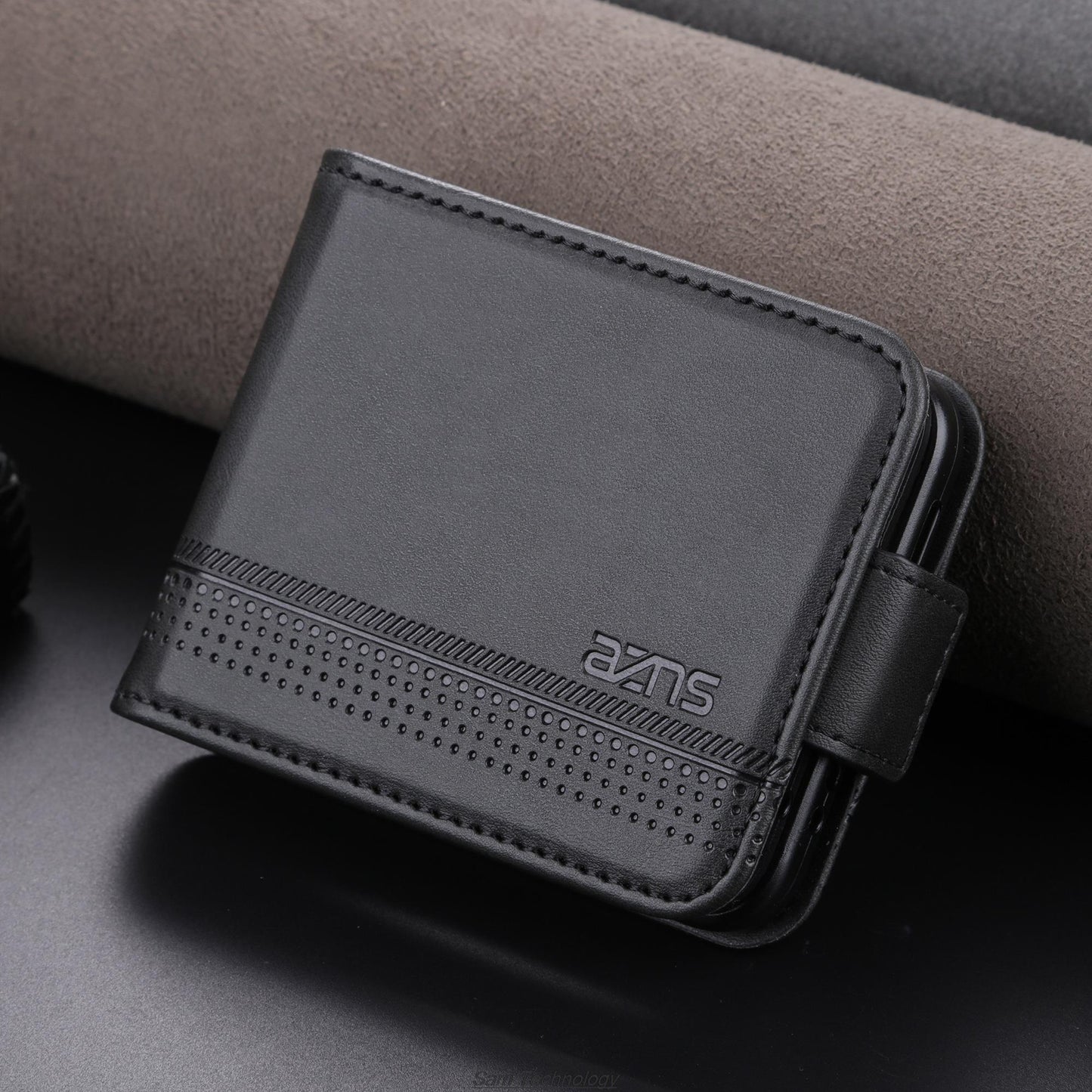 Deluxe Magnetic Adsorption Leather Case for Samsung Galaxy Z Flip