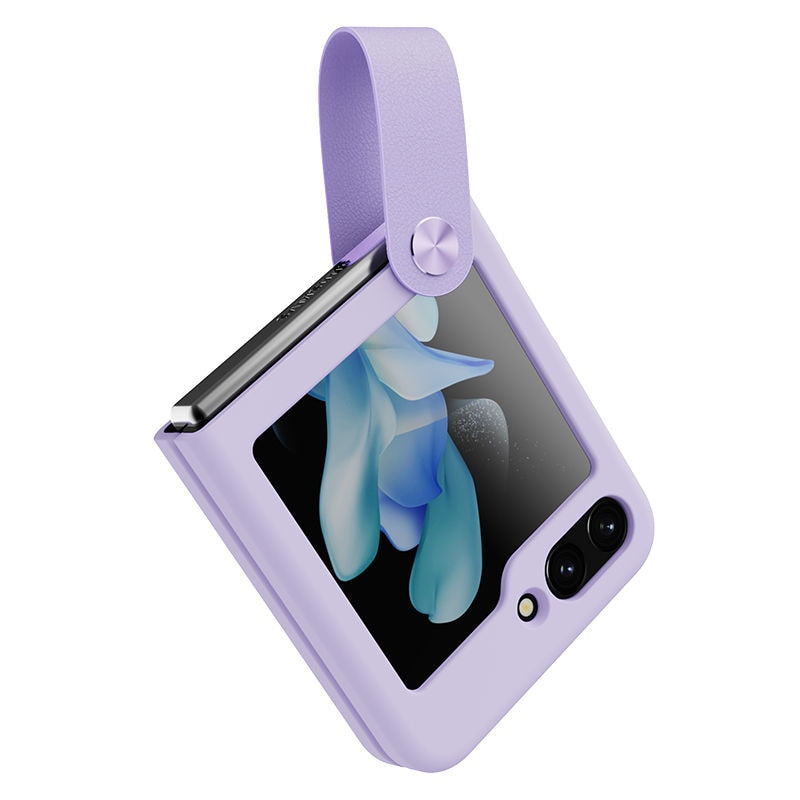 Liquid Silicone Case with Strap For Samsung Galaxy Z Flip Series