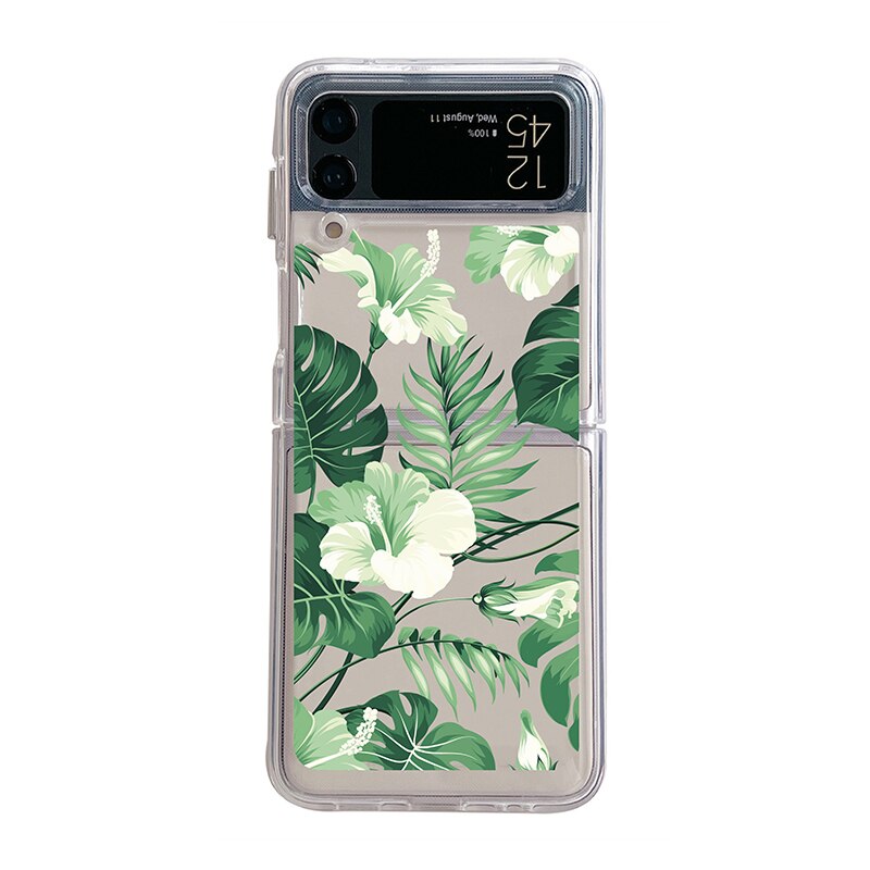 Cute Colorful Flowers Slim Case For Samsung Galaxy Z Flip Series
