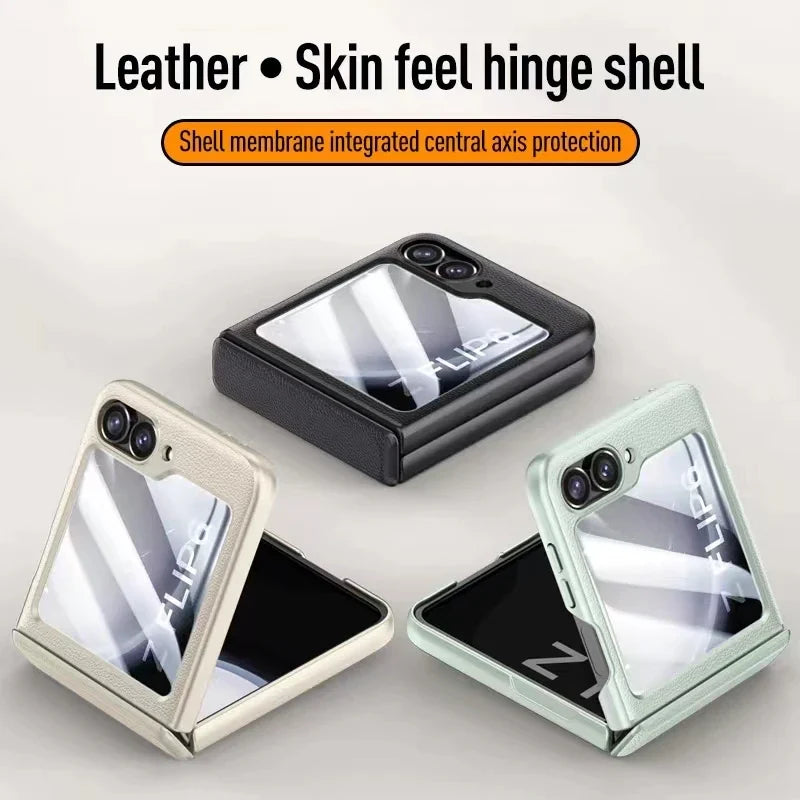 Shockproof Leather Case For Samsung Galaxy Z Flip Series